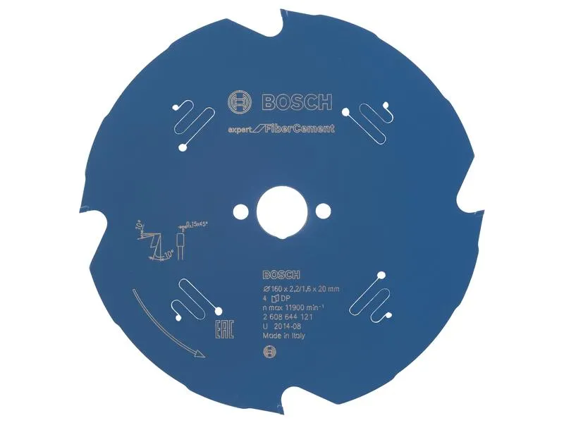 Bosch Professional Kreissägeblatt Expert Fibre Cement, 160 x 20 x 2.2 mm, Z 4