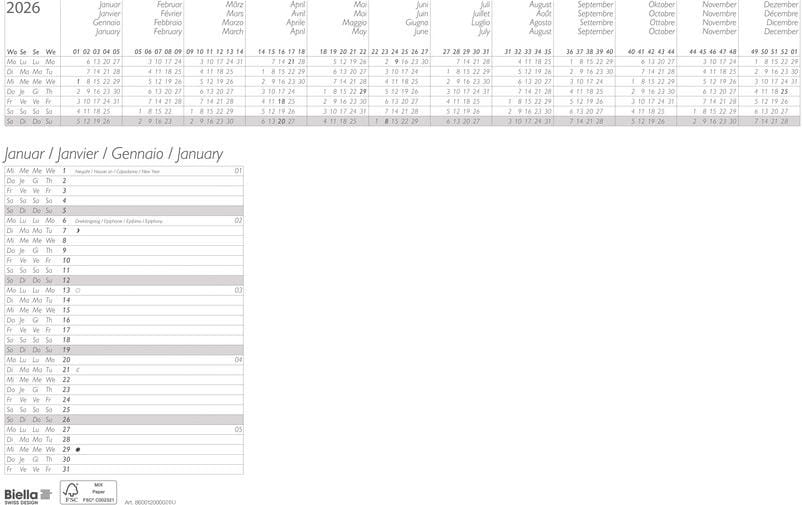 Biella Schreibunterlage FSC 48 x 32.5 cm