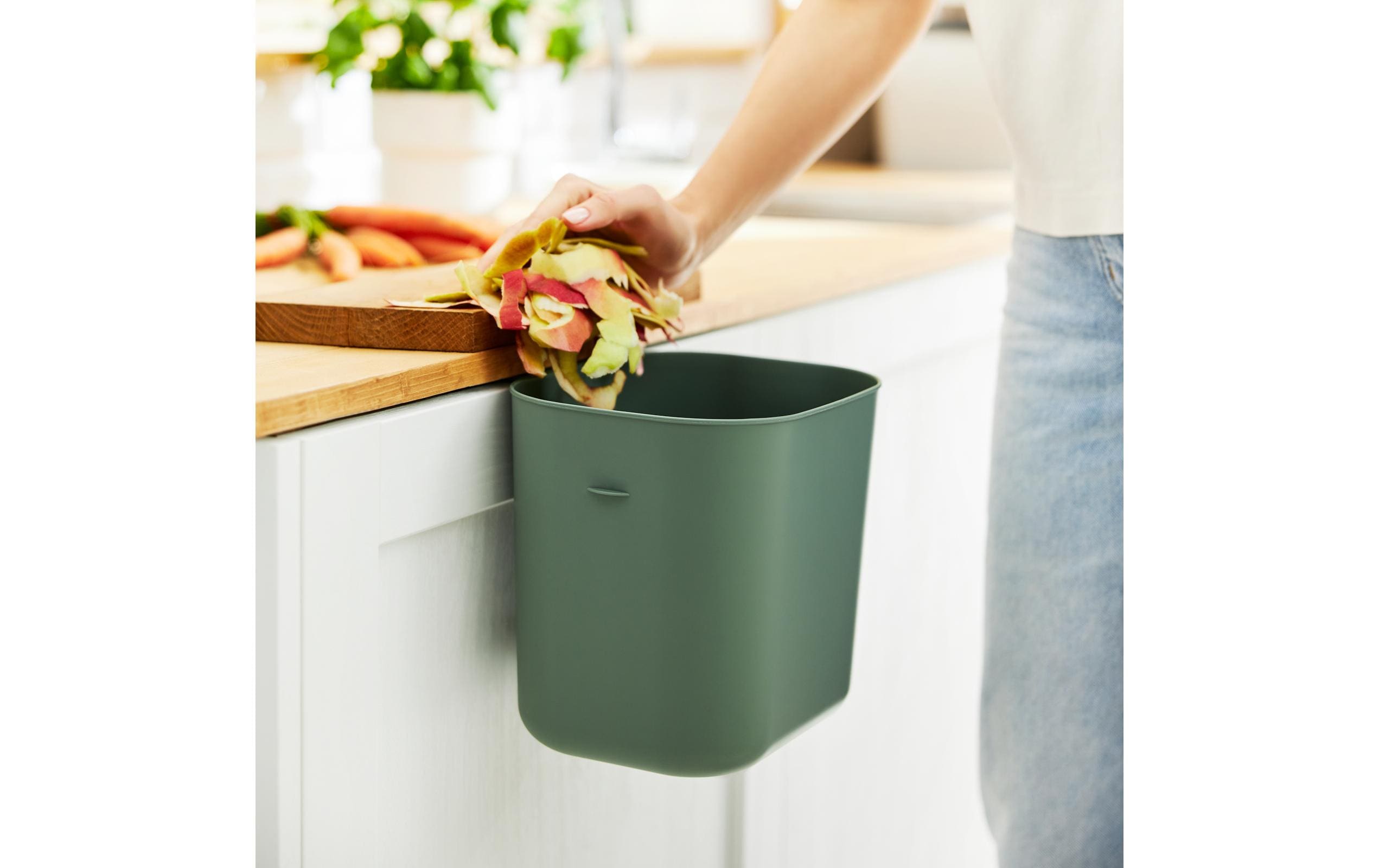 Rotho Recyclingbehälter Jive 99.2 l, Grün/Schwarz/Weiss