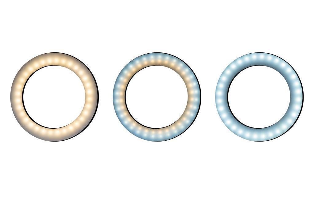 Dörr Videoleuchte LED Selfie Ringlicht Bi-Color SLR-16