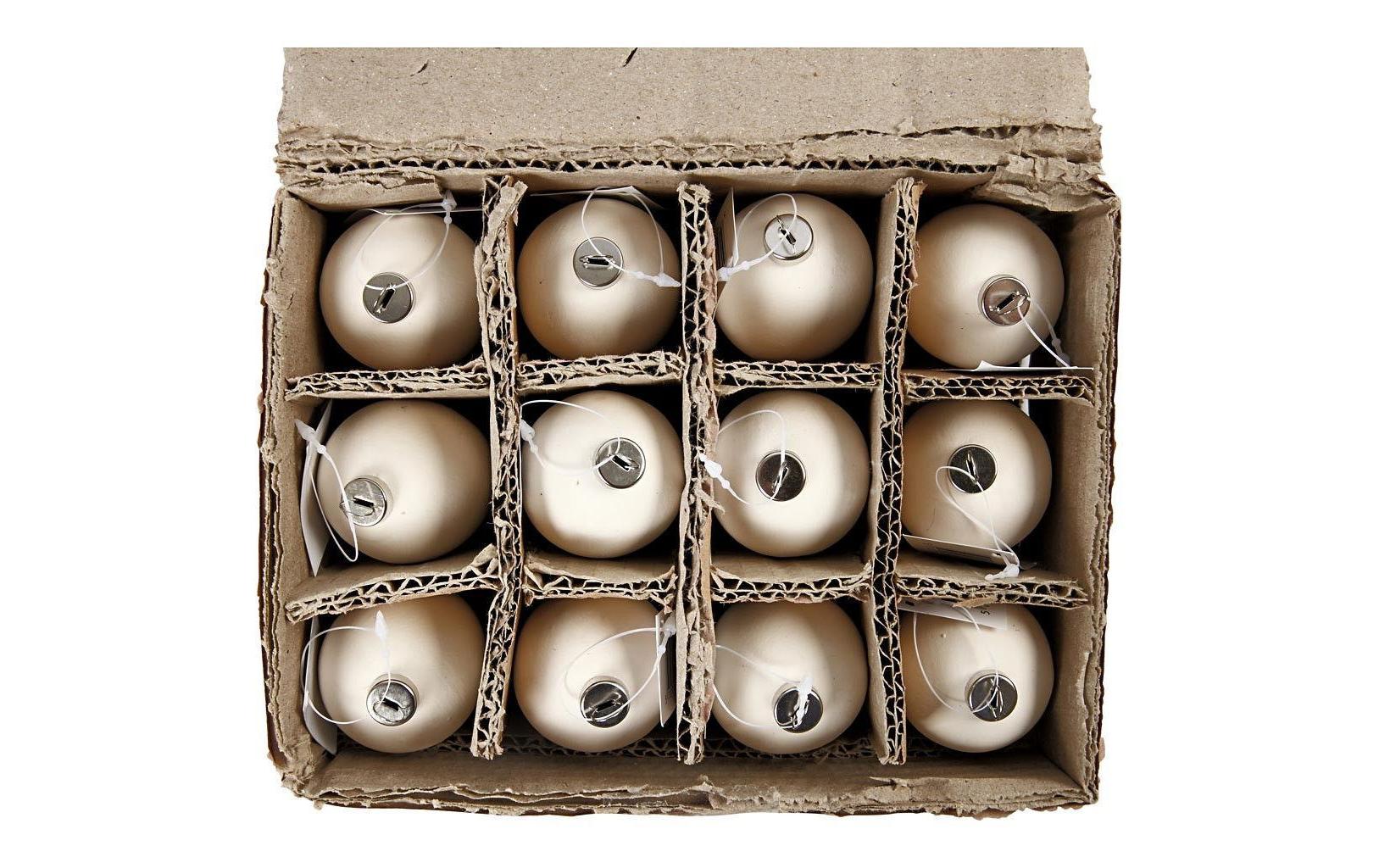 Creativ Company Eier aus Terracotta, Weiss