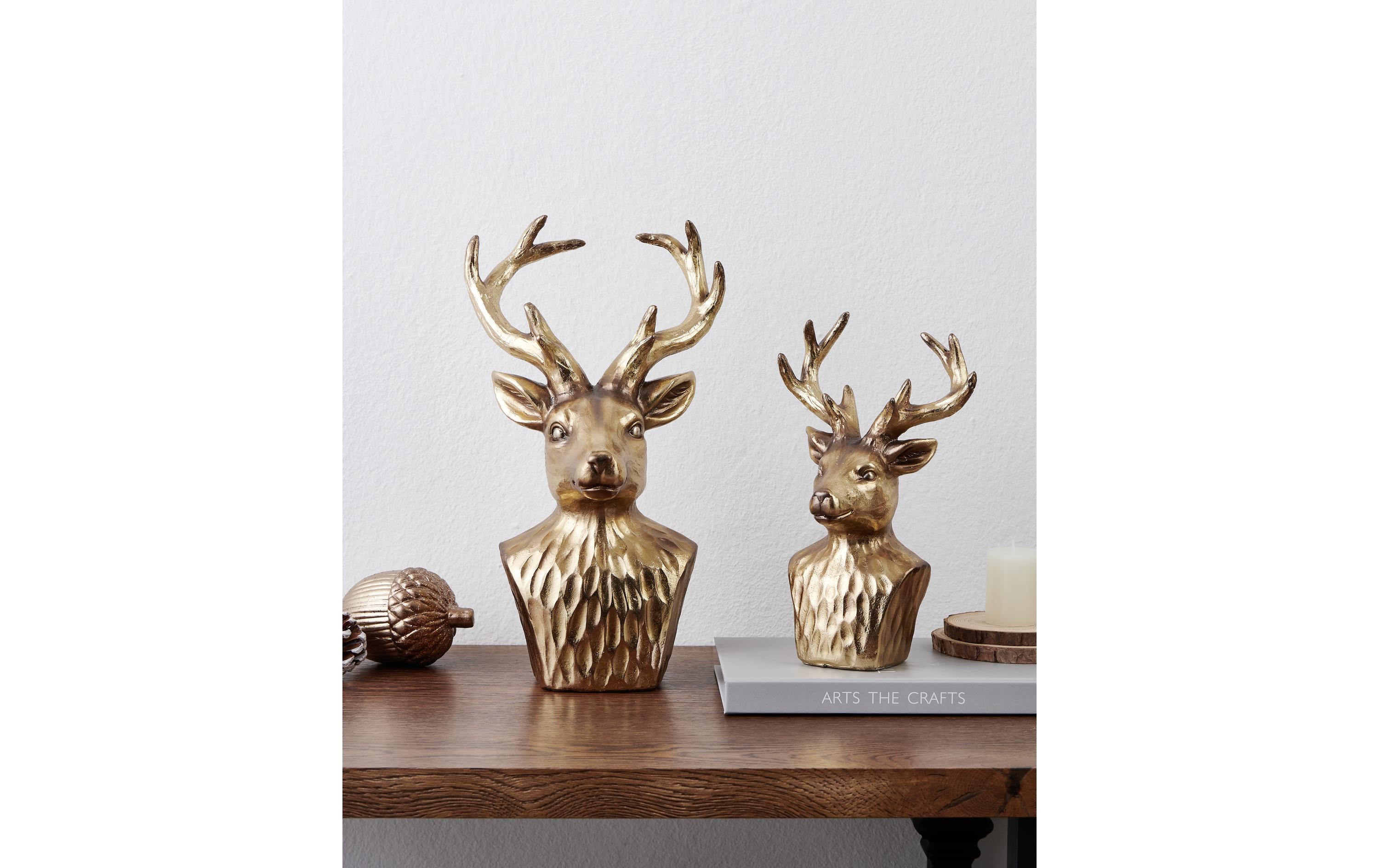 EGLO Weihnachtsfigur Hirsch Lamlash Weihnachtsdeko, Gold