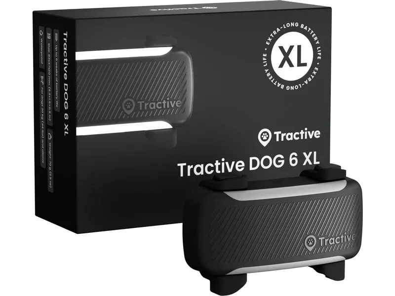 tractive Tractive DOG 6 Xl – black Schwarz, für grosse Hunde ab 20 kg