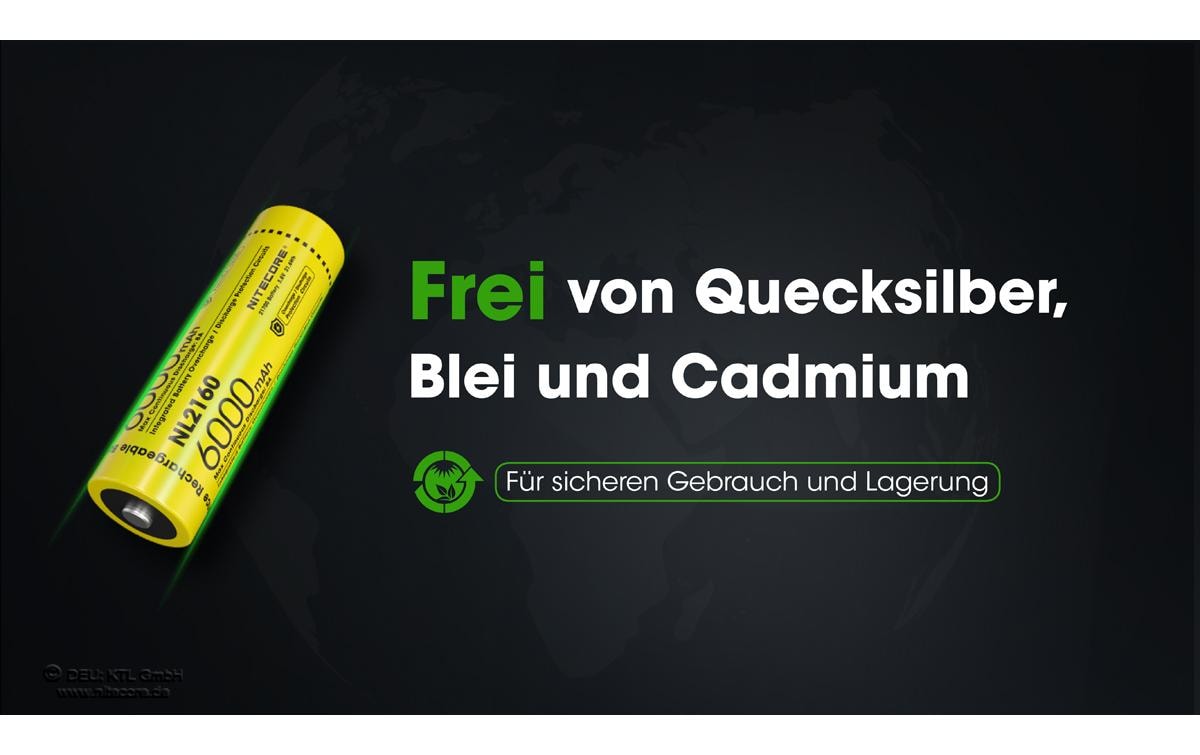 Nitecore Akku NL2160 6000 mAh