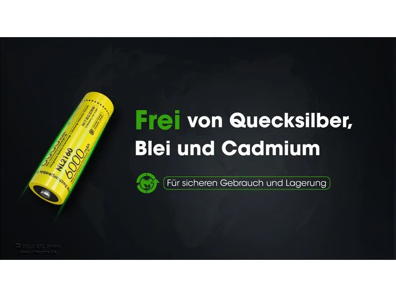 Nitecore Akku NL2160 6000 mAh Nitecore Akku NL2160 6000 mAh