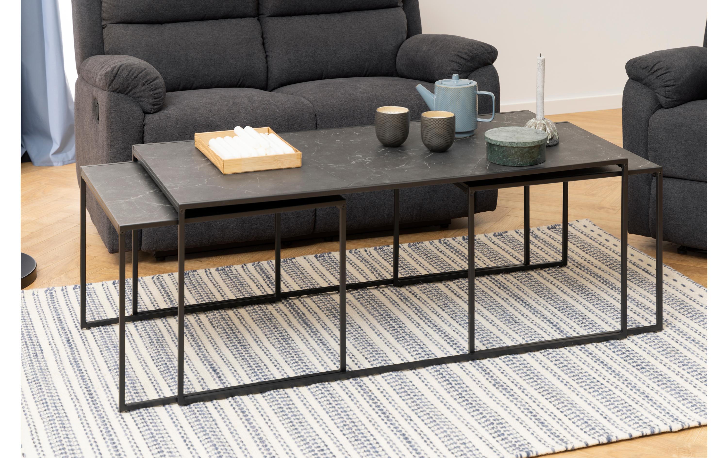 AC Design Couchtisch Infinity 120 cm x 48 cm, Schwarz