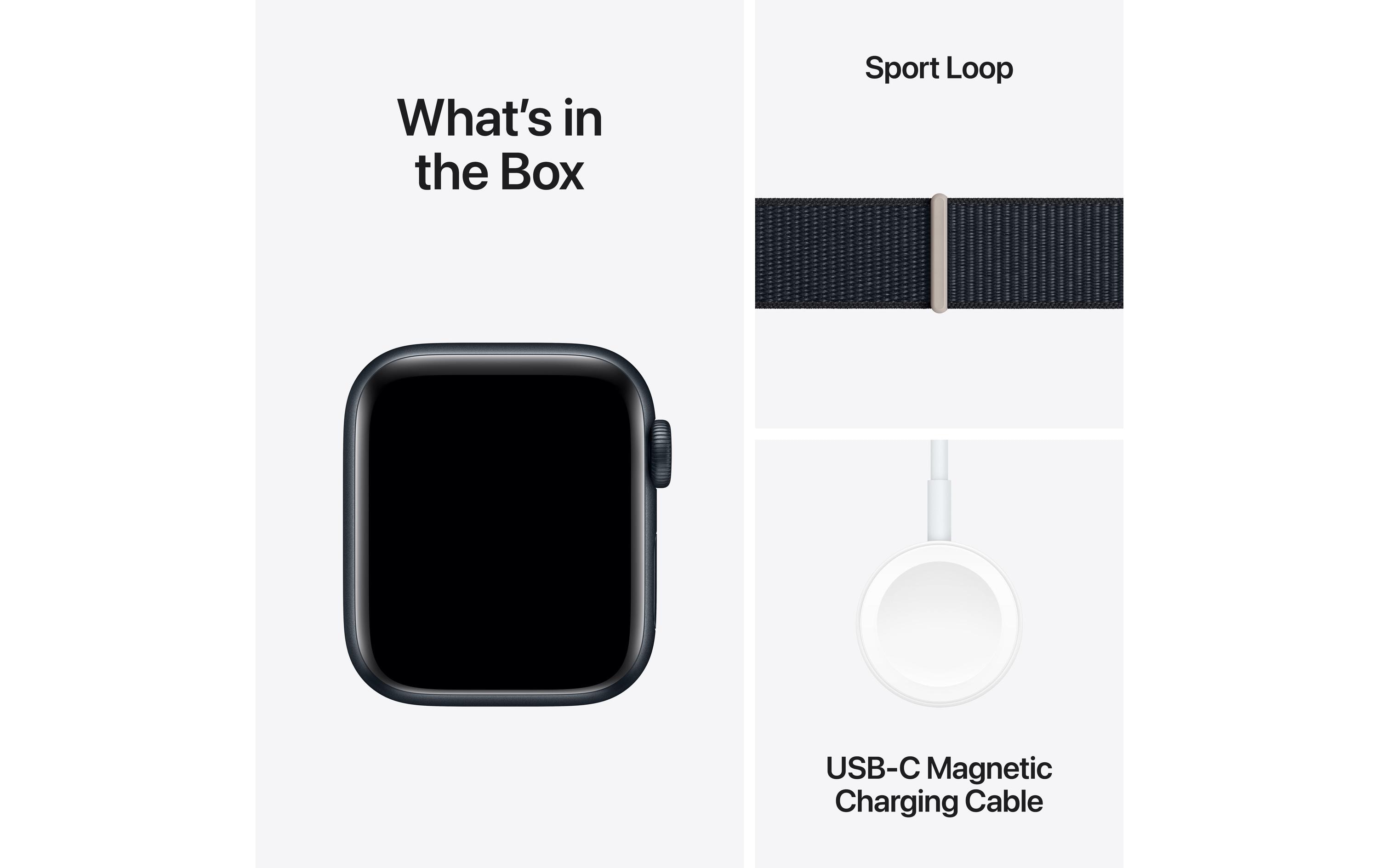 Apple Watch SE 2023 40 mm LTE Alu Sport Loop Mitternacht