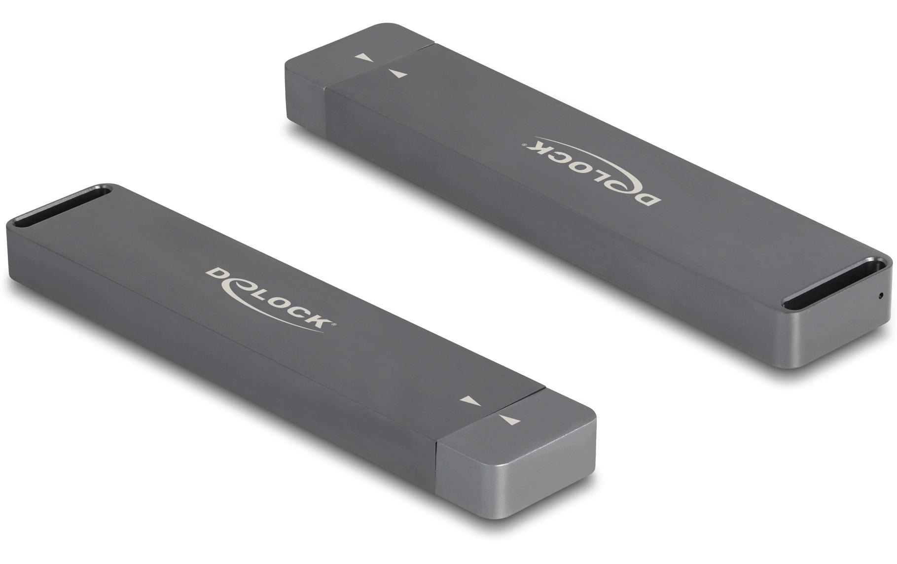 Delock Externes Gehäuse M.2 NVMe PCIe SSD, SATA SSD mit USB-A