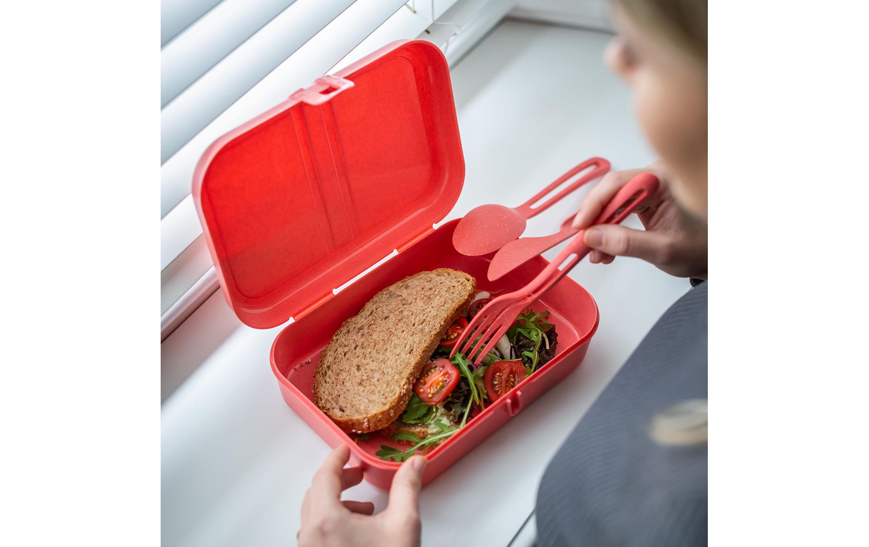 Koziol Besteck-Set to go Klikk 3-teilig, Sweet Green