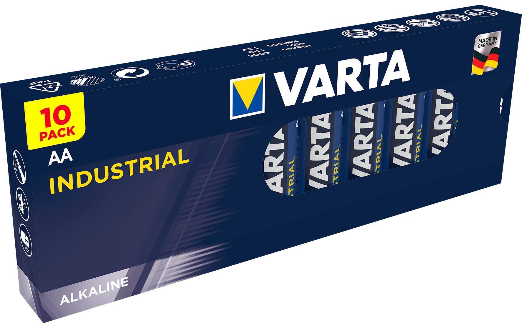 Varta Batterie Industrial AA 10 Stück