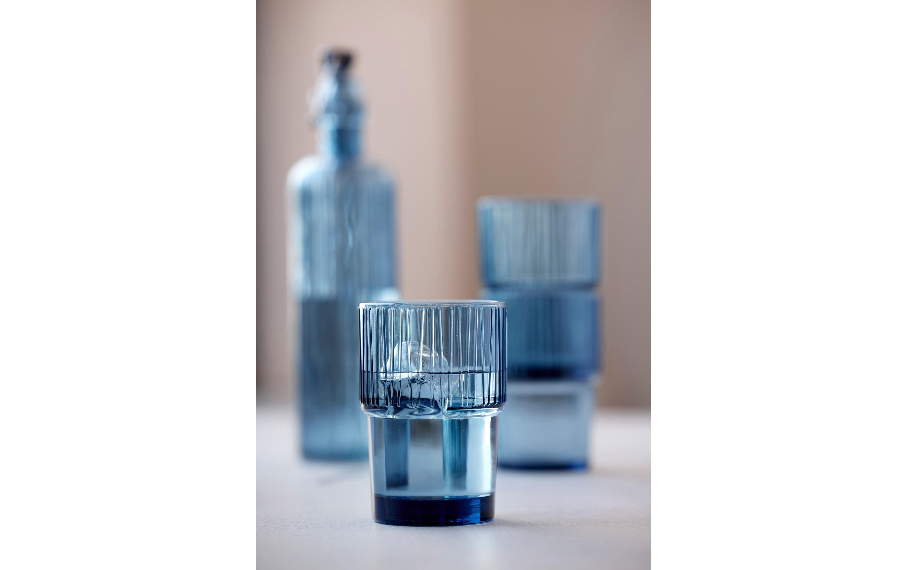 Bitz Latte Macchiato Becher Kusintha 380 ml, 4 Stück, Blau