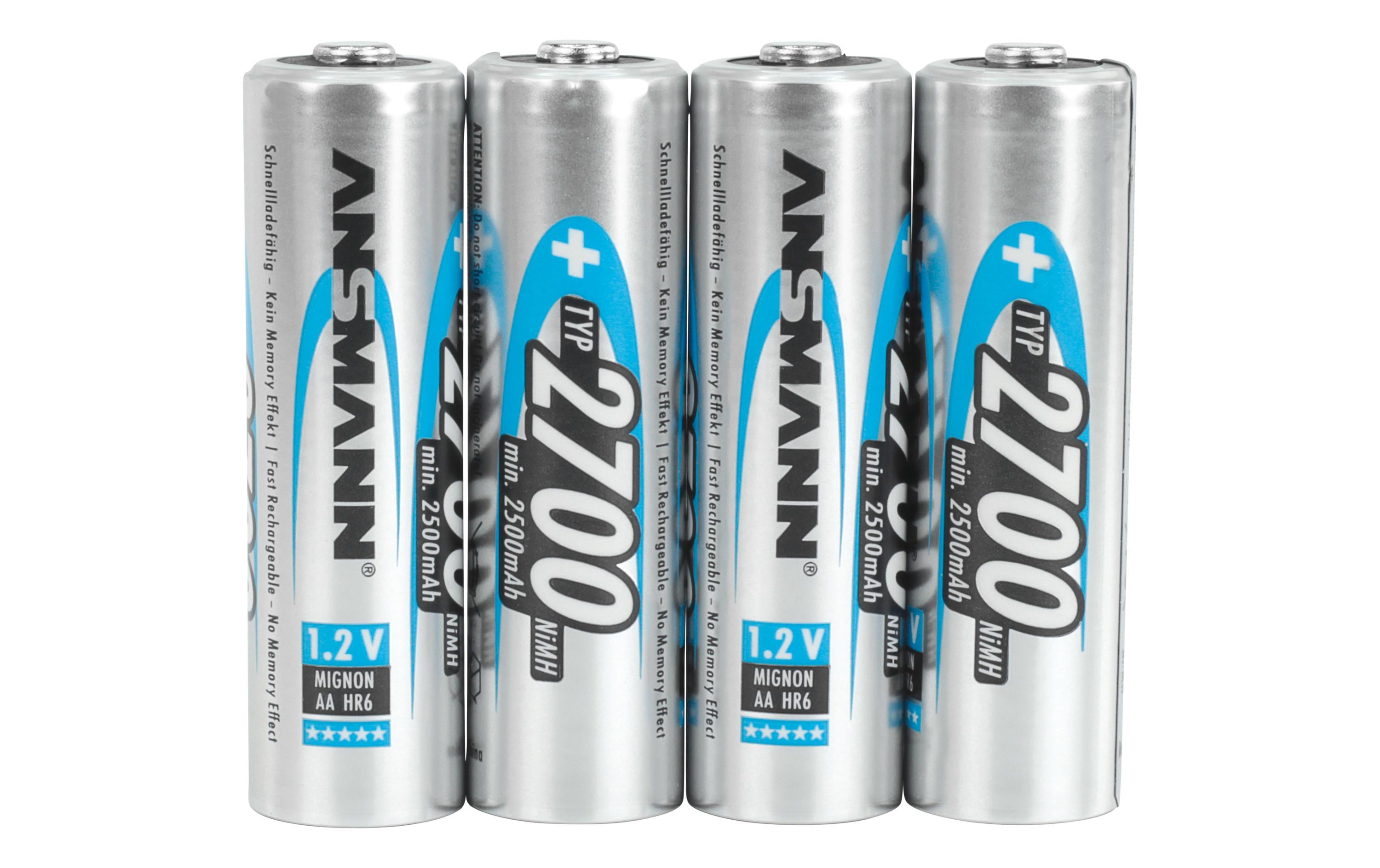 Ansmann Akku 4x AA Typ 2700 2500 mAh