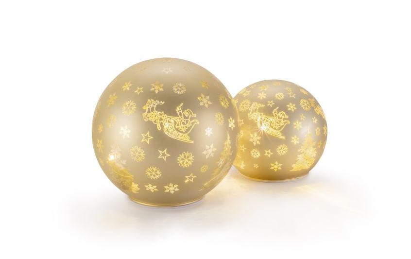 STT 2er Set Glass Ball Gold STT 2er Set Glass Ball Gold
