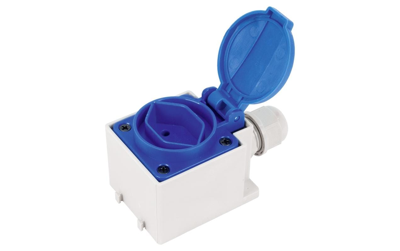 STEFFEN AP-Steckdose T13, IP20, Blau