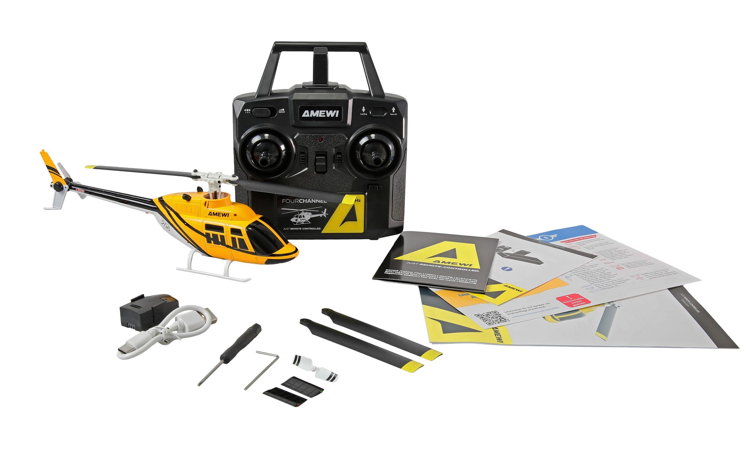 Amewi Helikopter Bell 206 Jet Ranger 4-Kanal 6G RTF Amewi Helikopter Bell 206 Jet Ranger 4-Kanal 6G RTF