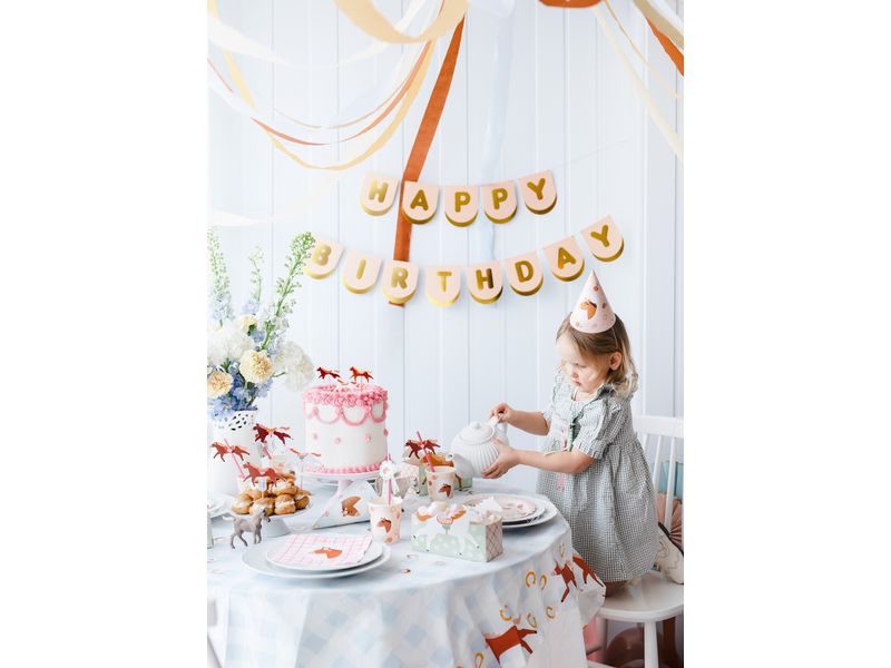 Partydeco Partyhüte Pferd 16 x 11 cm, 6 Stück