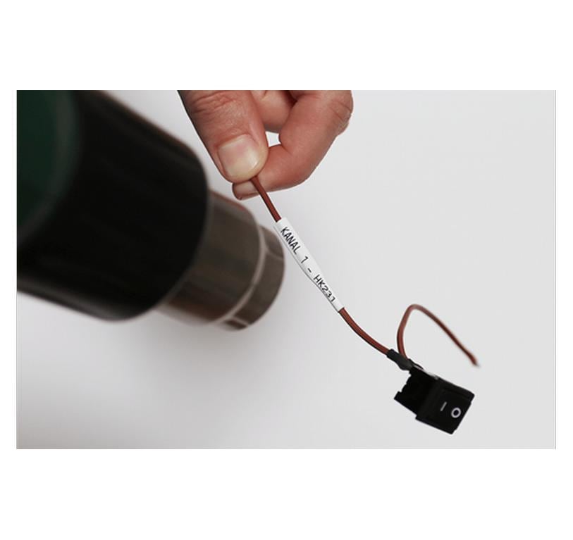 Brother Schrumpfschlauch HSE231E Schwarz auf Weiss Brother Schrumpfschlauch HSE231E Schwarz auf Weiss