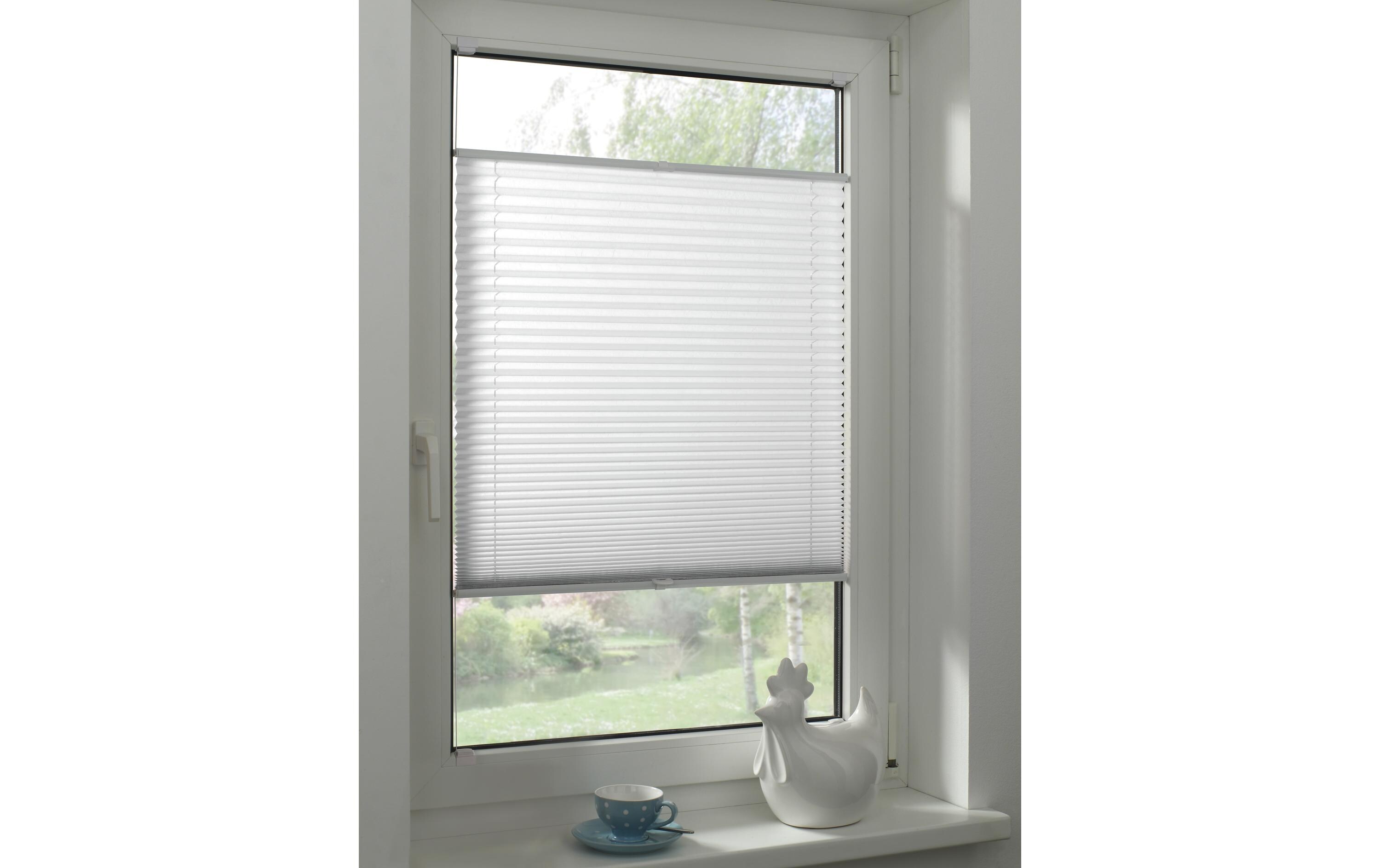 Gardinia Plissee-Falzklebeträger Weiss