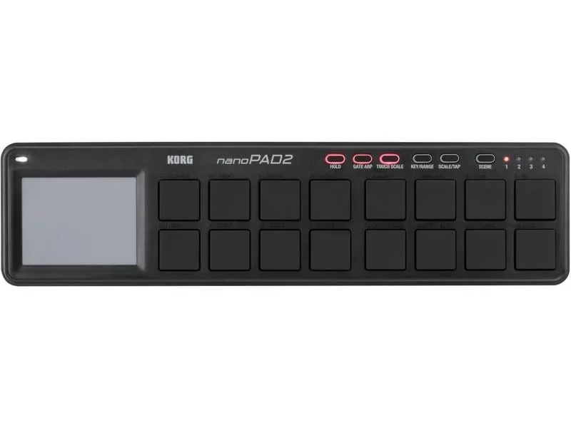 Korg Pad-Controller nanoPAD2 – 16 Pads, Schwarz Korg Pad-Controller nanoPAD2 – 16 Pads, Schwarz