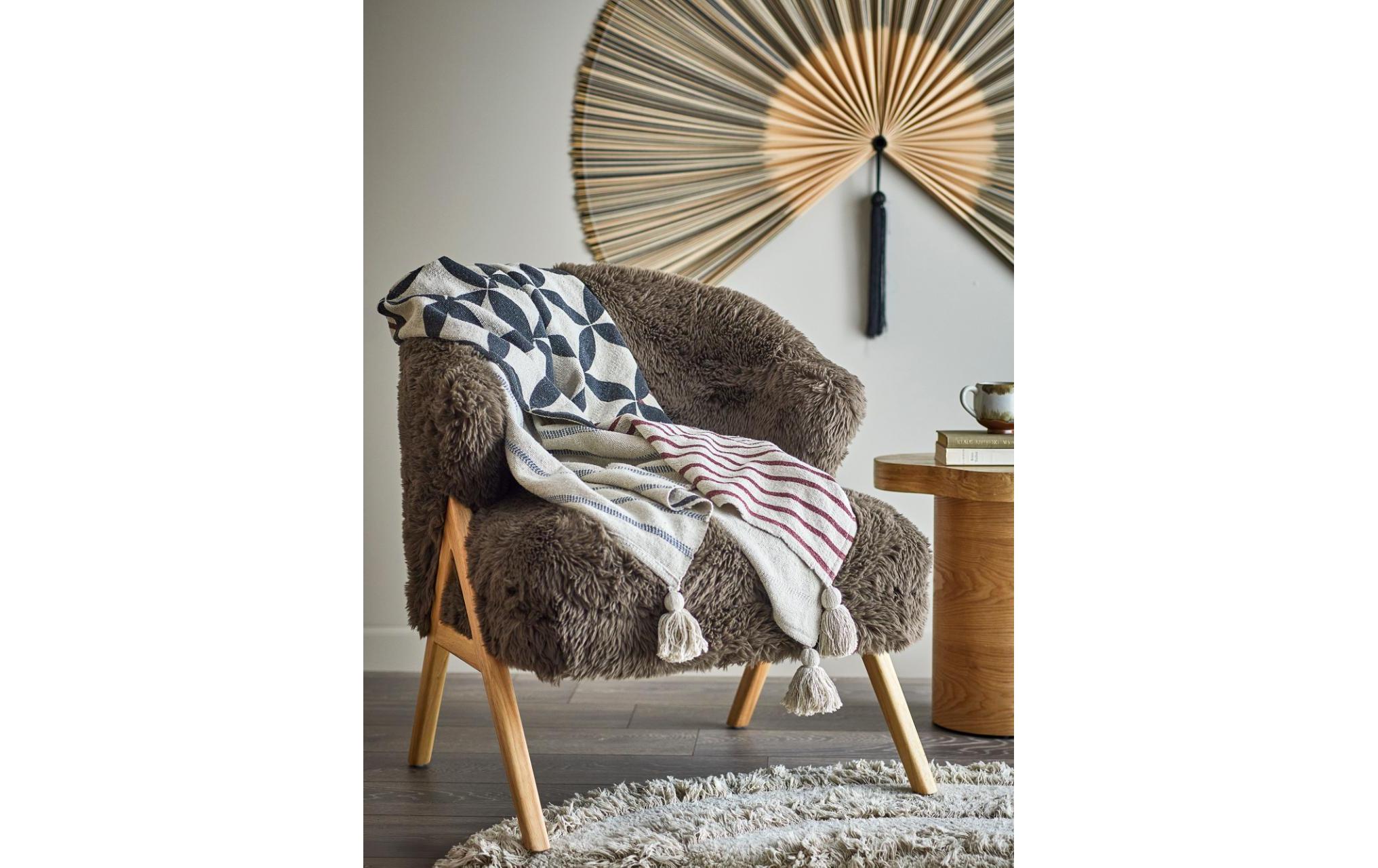 Bloomingville Tagesdecke Forma, 155 x 130 cm, Natur