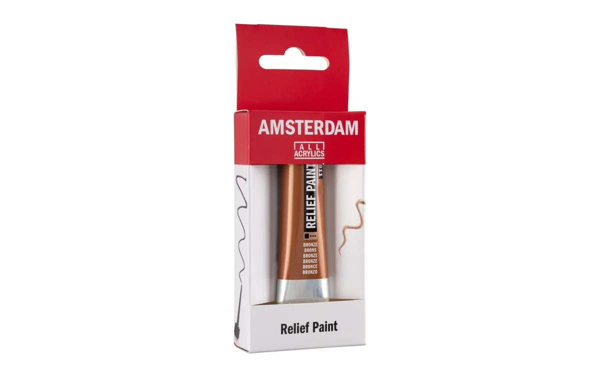 Amsterdam Acrylfarbe Reliefpaint 811 Bronze deckend, 20 ml Amsterdam Acrylfarbe Reliefpaint 811 Bronze deckend, 20 ml