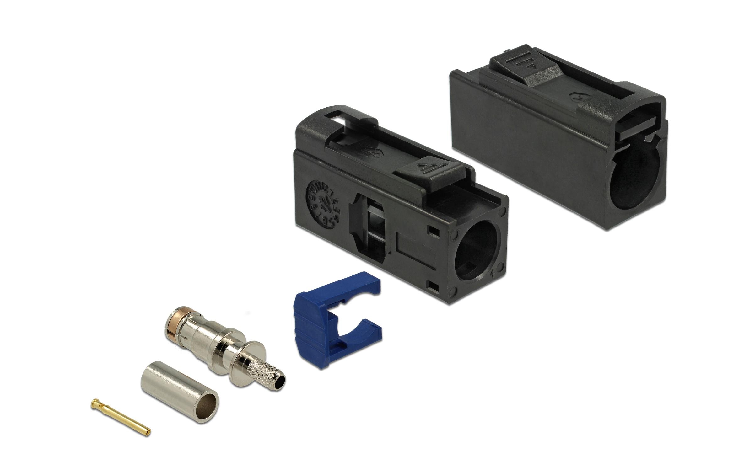 Delock Antennenadapter zum Crimpen FAKRA A Buchse (f) - Offen Offen Delock Antennenadapter zum Crimpen FAKRA A Buchse (f) - Offen Offen