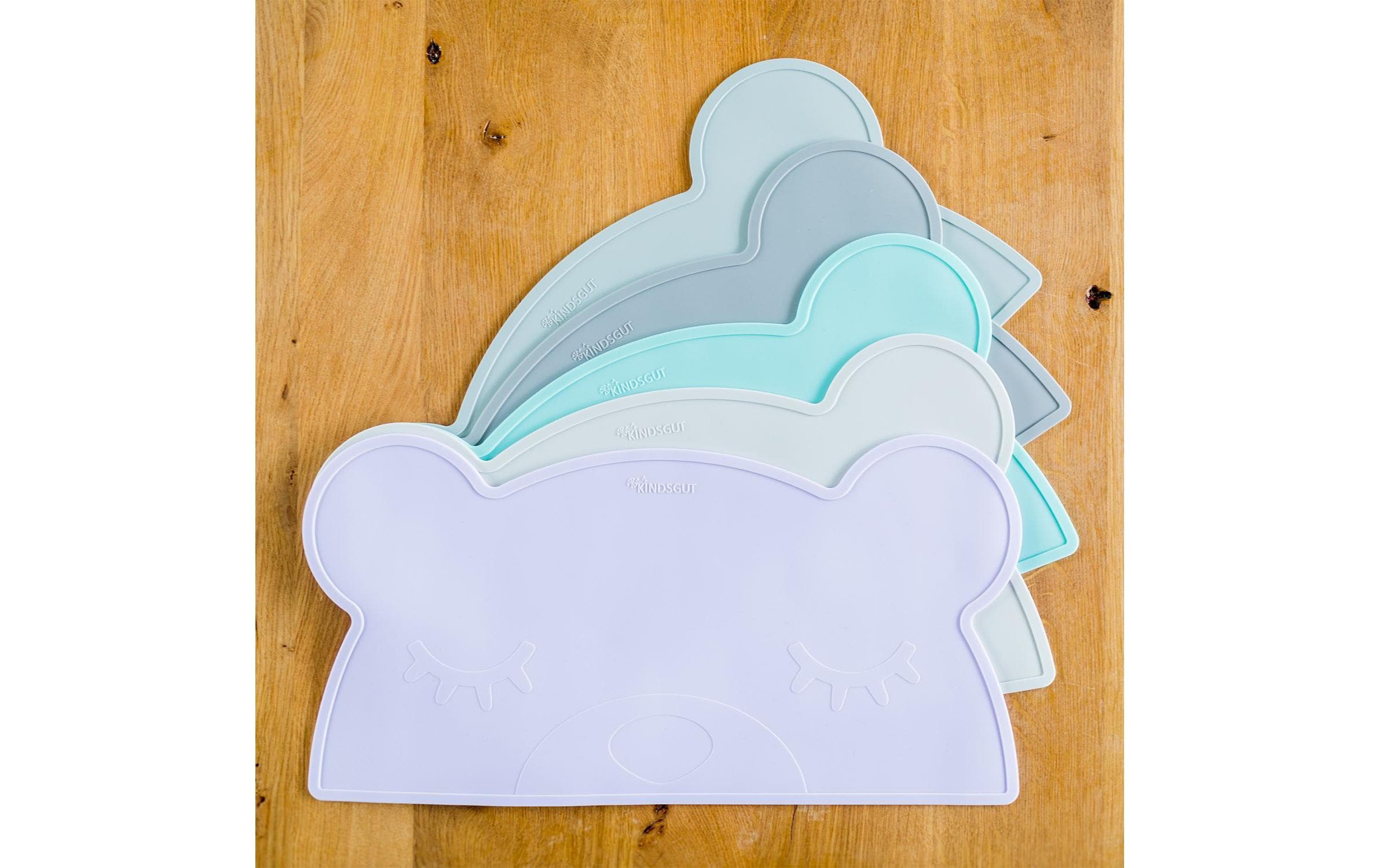 Kindsgut Kindertischset Bär Aquamarin