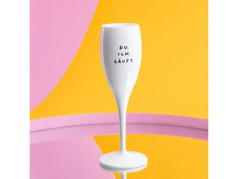 Koziol Sektglas Du ich 100 ml, 1 Stück, Transparent/Weiss Koziol Sektglas Du ich 100 ml, 1 Stück, Transparent/Weiss