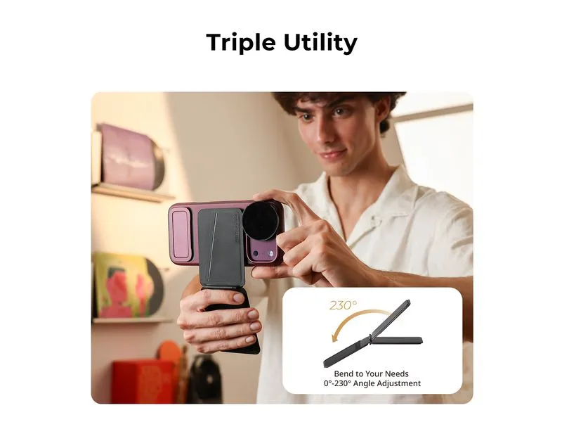 Smallrig Tragbarer MagSafe-Ständer mit Geldbörse iPhone 18 Smallrig Tragbarer MagSafe-Ständer mit Geldbörse iPhone 18