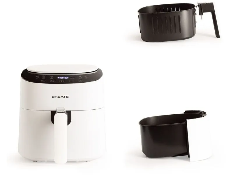 Create Heissluft-Fritteuse Pro Compact 0.5 kg, Weiss Create Heissluft-Fritteuse Pro Compact 0.5 kg, Weiss