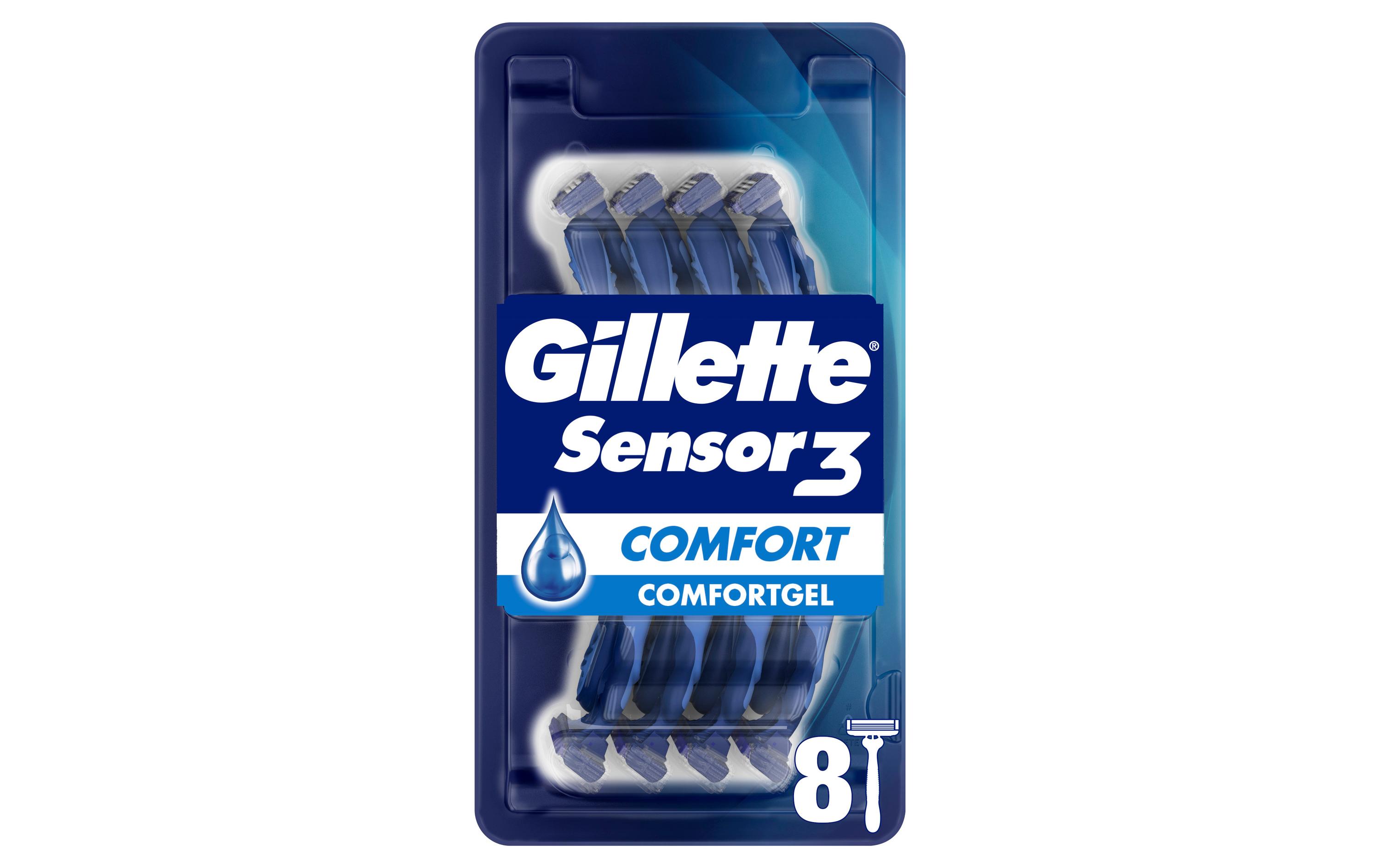 Gillette Einwegrasierer Sensor3 Comfort 8 Stück