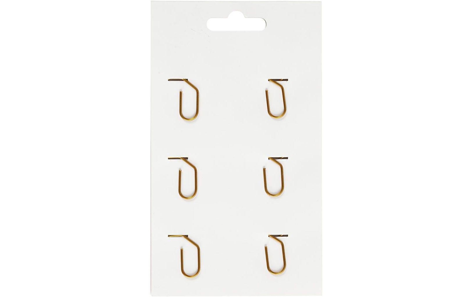 Creativ Company Büroklammer Gold, 30 x 20 mm, 6 Stk.