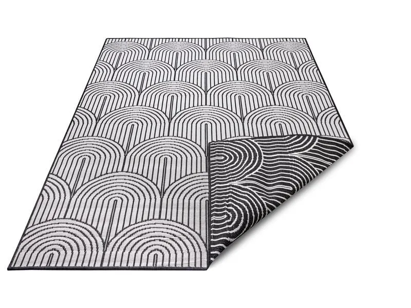 Hanse Home Pangli In- & Outdoor Teppich 120 x 170 cm, Schwarz Hanse Home Pangli In- & Outdoor Teppich 120 x 170 cm, Schwarz