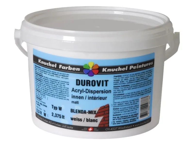 Knuchel Innendispersion Durovit-Mix 2.5 l Weiss