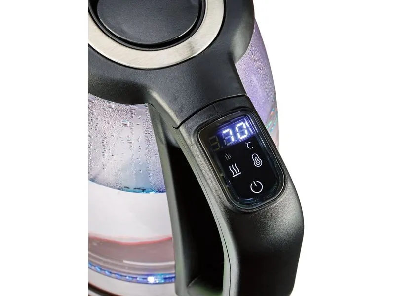 GOURMETmaxx Wasserkocher 1.8 l, Transparent/Schwarz GOURMETmaxx Wasserkocher 1.8 l, Transparent/Schwarz