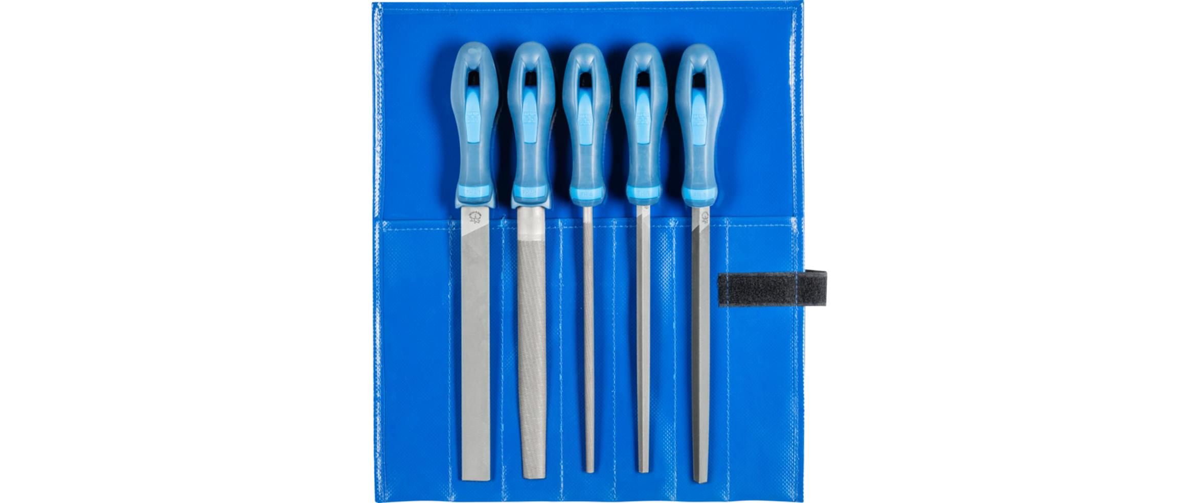 Pferd Werkstattfeilen-Set WR 5-tlg. 200 mm Hieb 2 Pferd Werkstattfeilen-Set WR 5-tlg. 200 mm Hieb 2