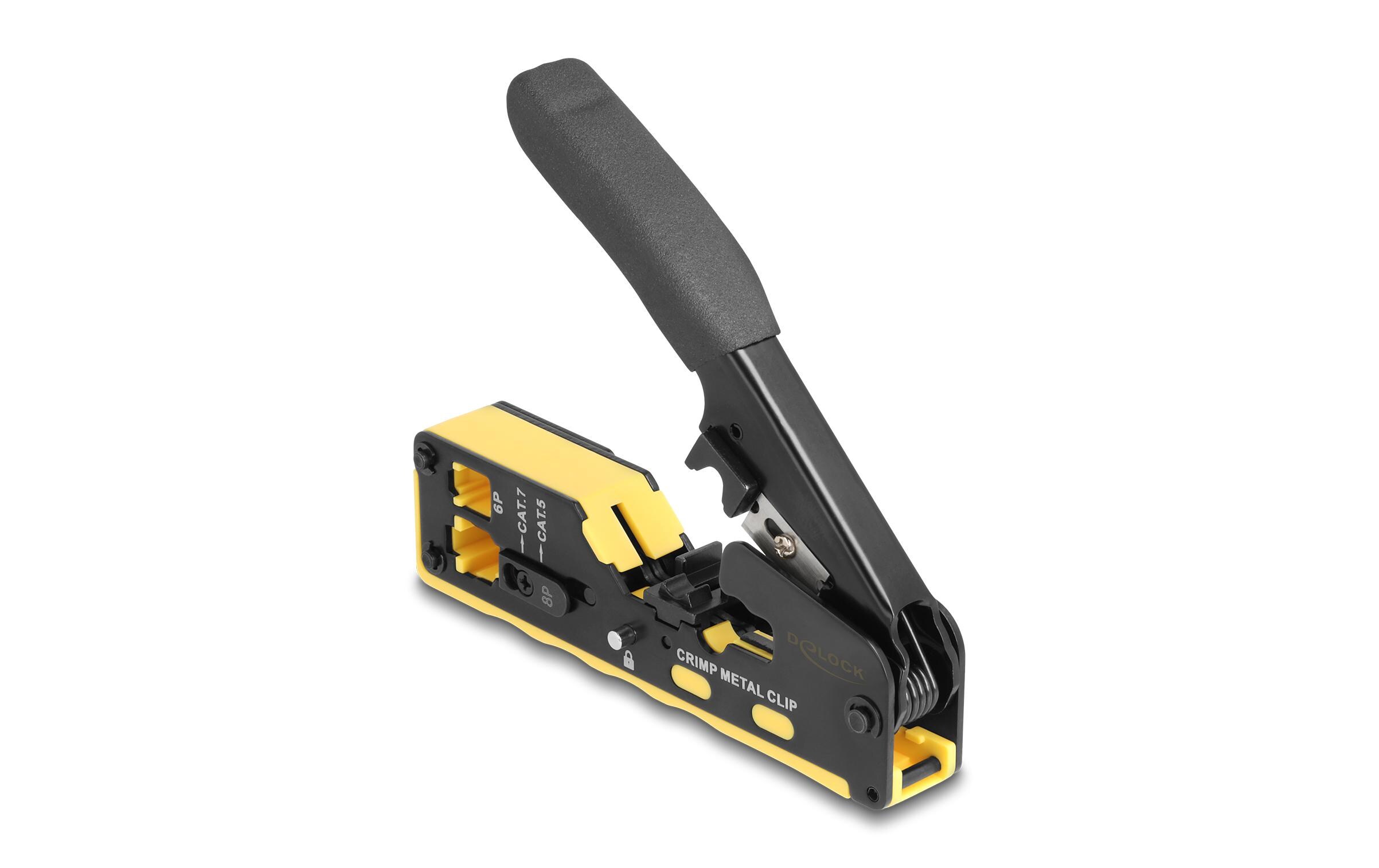 Delock Crimpzange für 6P/8P RJ45/RJ11 Stecker Cat. 5/6/7