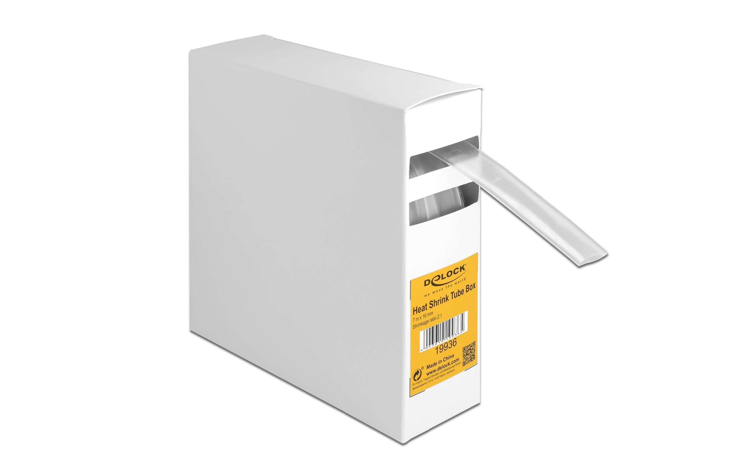 Delock Schrumpfschlauch 7 m x 16 mm Transparent Delock Schrumpfschlauch 7 m x 16 mm Transparent