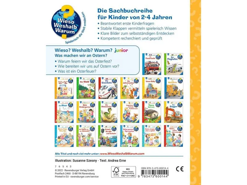 Ravensburger Kinder-Sachbuch Was machen wir an Ostern? Ravensburger Kinder-Sachbuch Was machen wir an Ostern?