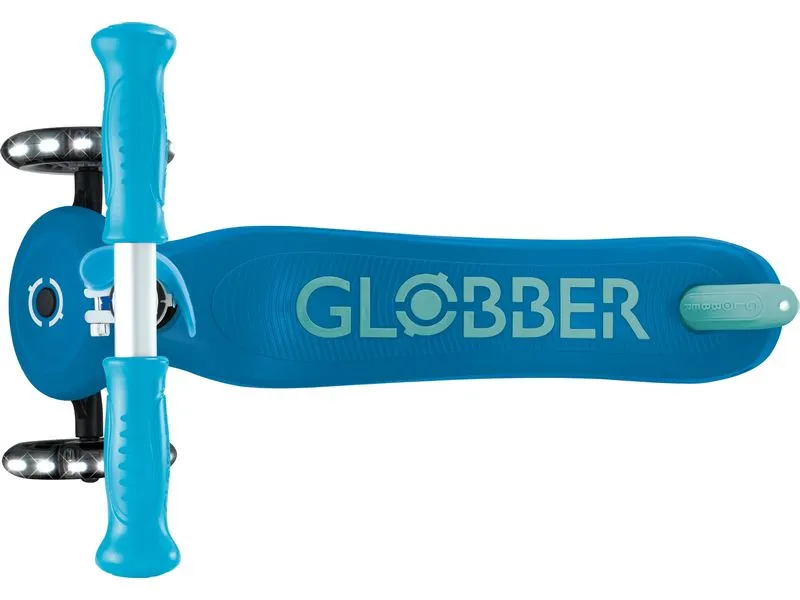 GLOBBER Scooter Primo Plus Glow Lights Blau