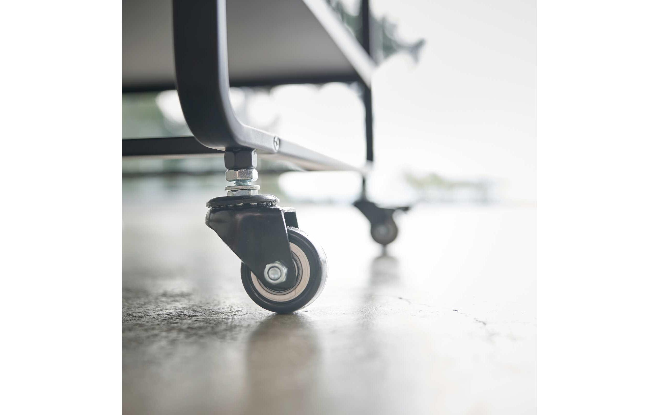 Yamazaki Küchenwagen Tower 49 x 81.5 x 38 cm, Schwarz