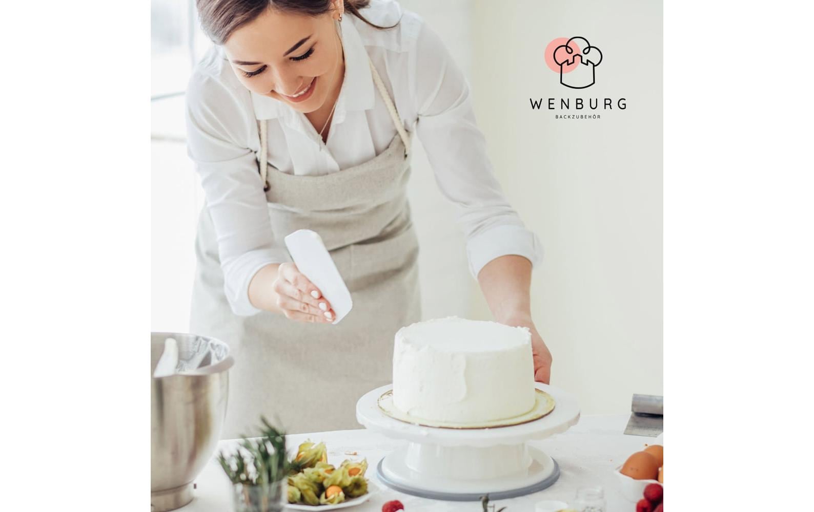 Wenburg Premium Tortenunterlagen 4er-Set – Gold & Siber