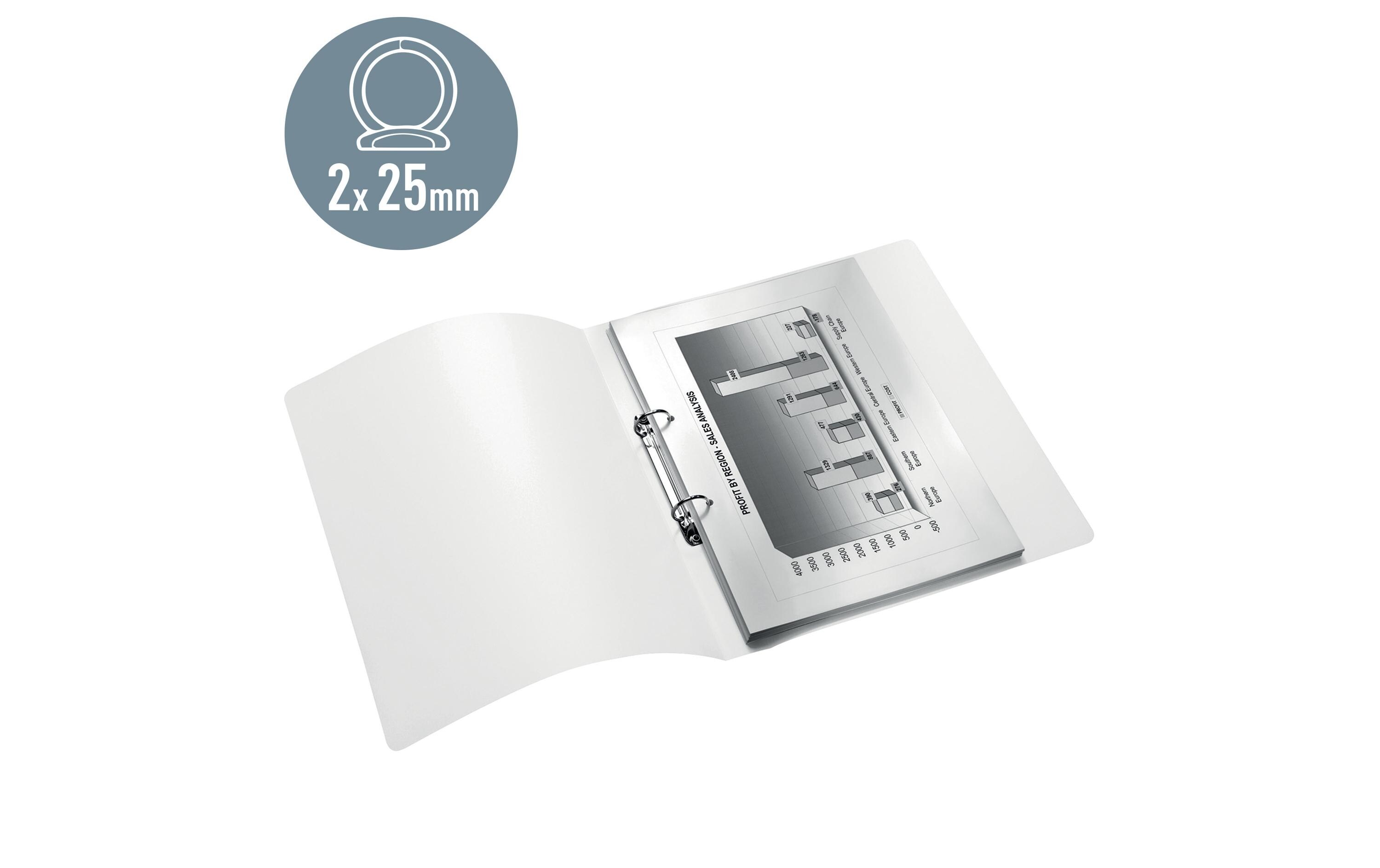 Leitz Ringbuch WOW A4, 2.5 cm, Rot