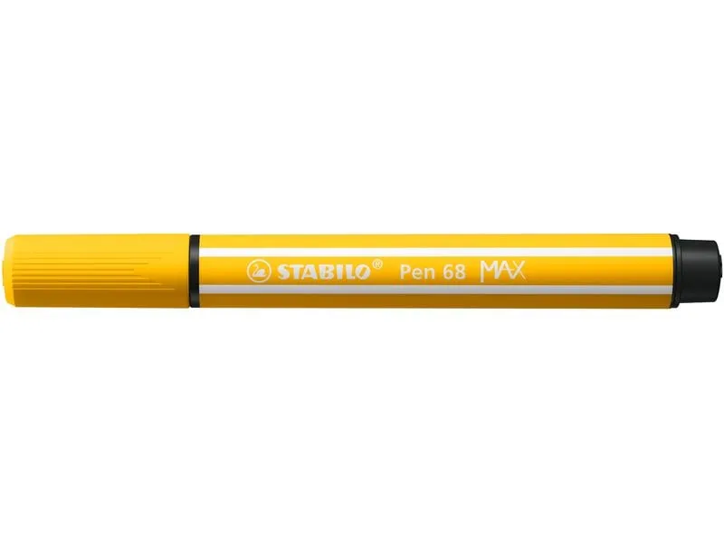STABILO Filzstift Pen 68 MAX Gelb, 5 Stück STABILO Filzstift Pen 68 MAX Gelb, 5 Stück
