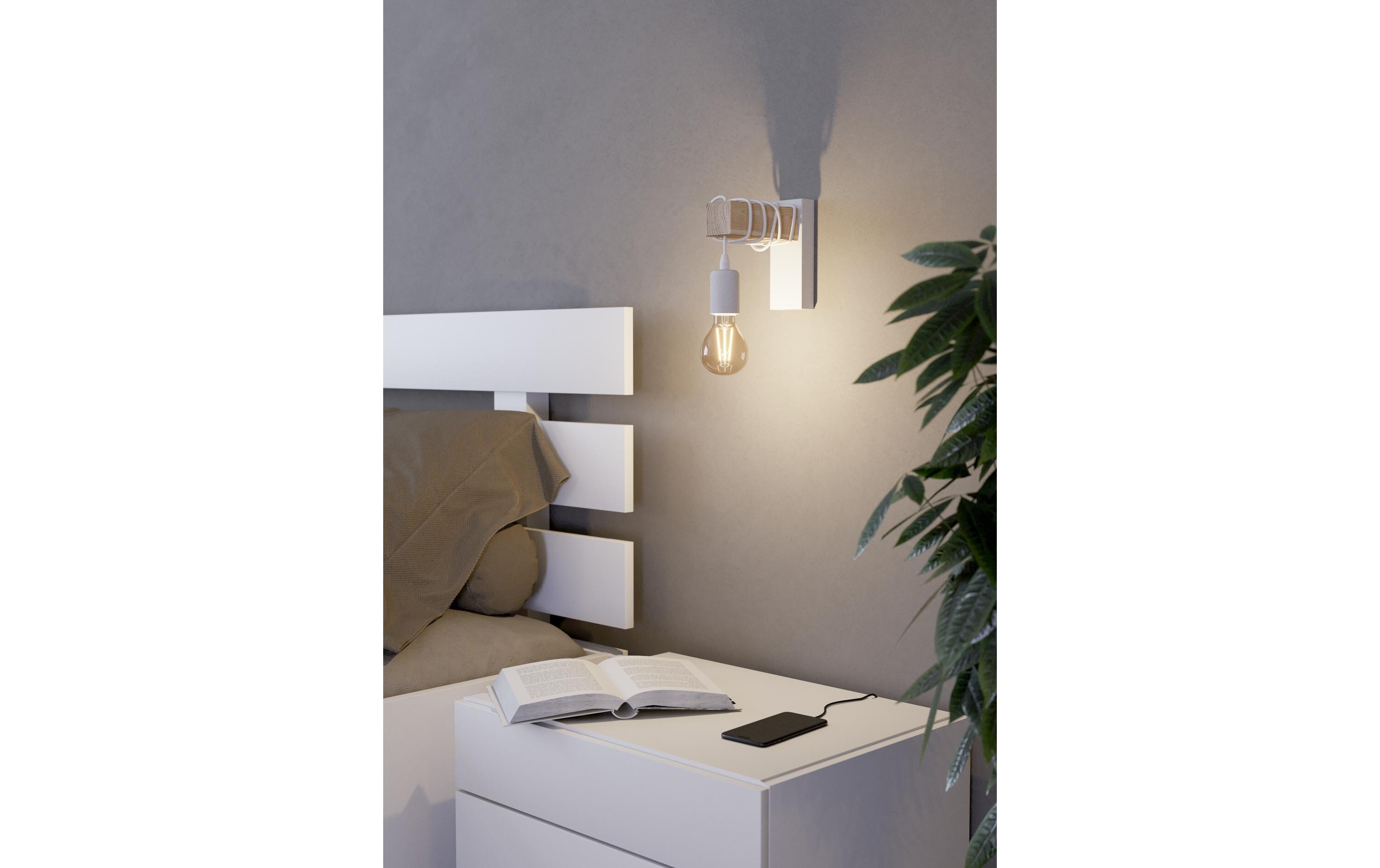 EGLO Leuchten Wandleuchte TOWNSHEND weiss exkl. E27 1x10W EGLO Leuchten Wandleuchte TOWNSHEND weiss exkl. E27 1x10W