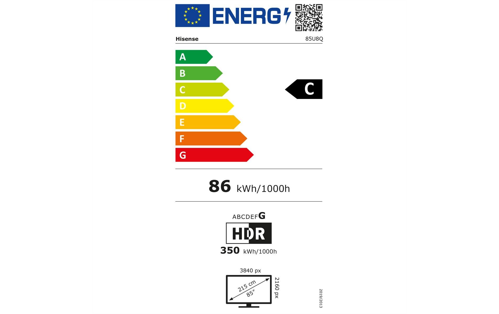 Hisense TV 85U8Q 85, 3840 x 2160 (Ultra HD 4K), LED-LCD