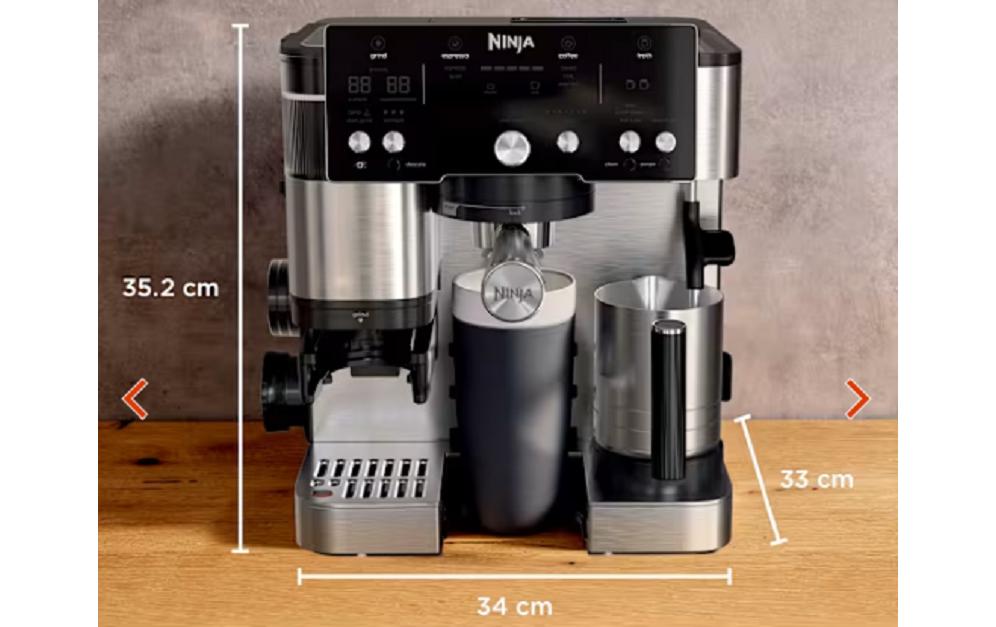 Ninja Siebträgermaschine Luxe Café Essential Schwarz/Silber