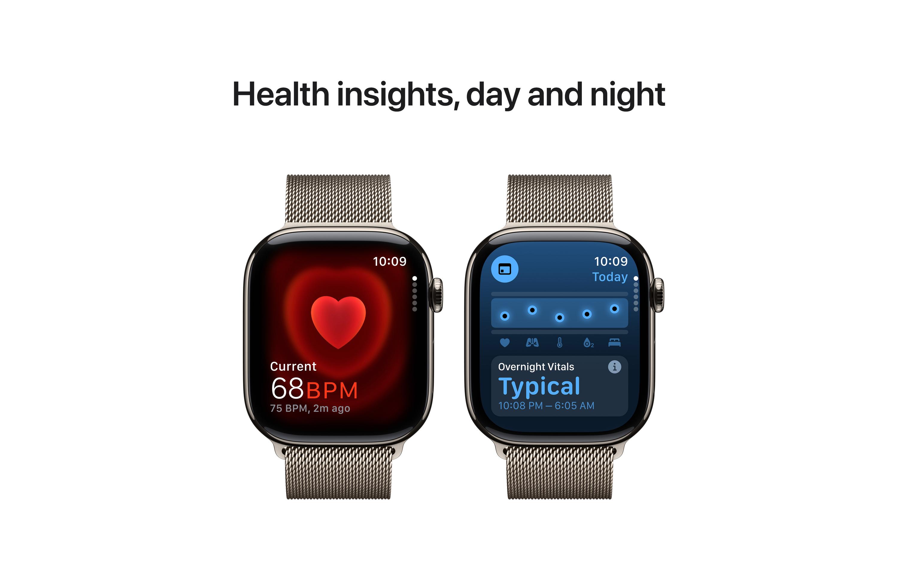 Apple Watch Series 10 46 mm LTE Natural Titanium Loop Milanese S/M