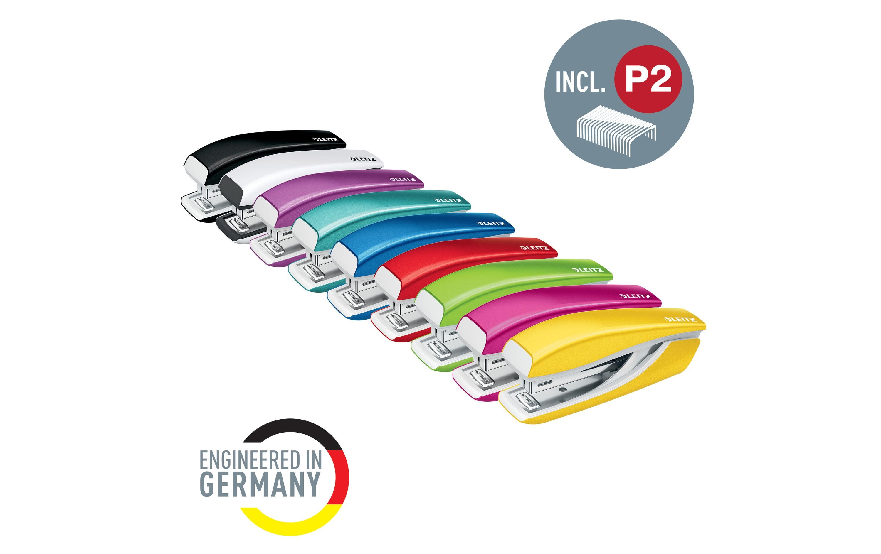 Leitz Heftgerät NeXXt WOW Mini 10 Seiten, Rot