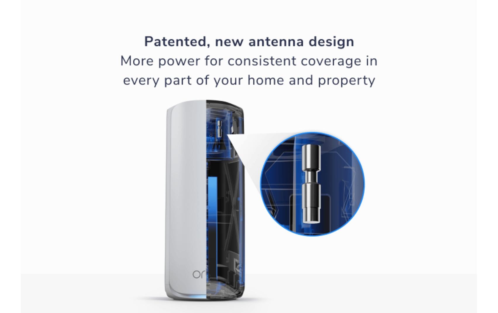 Netgear Mesh-Satellit Orbi 772 RBE772-100EUS 2-Set, Weiss